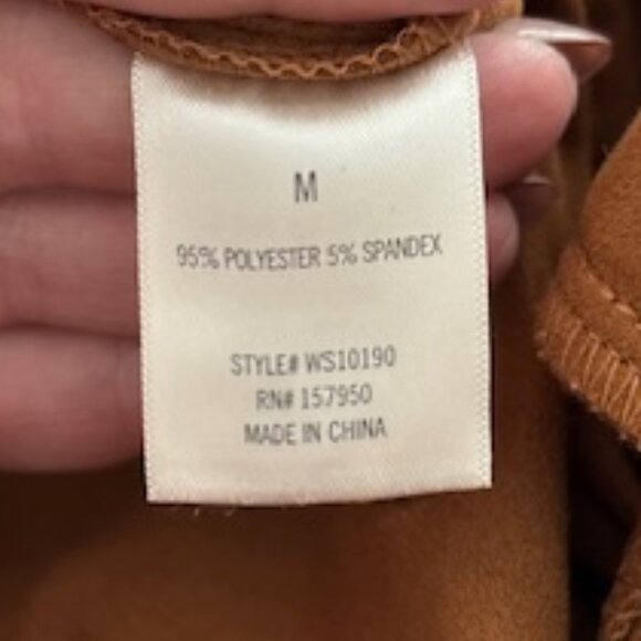 Francesca’s Collection Blue Rain Faux Suede Joggers - size medium - Picture 8 of 8